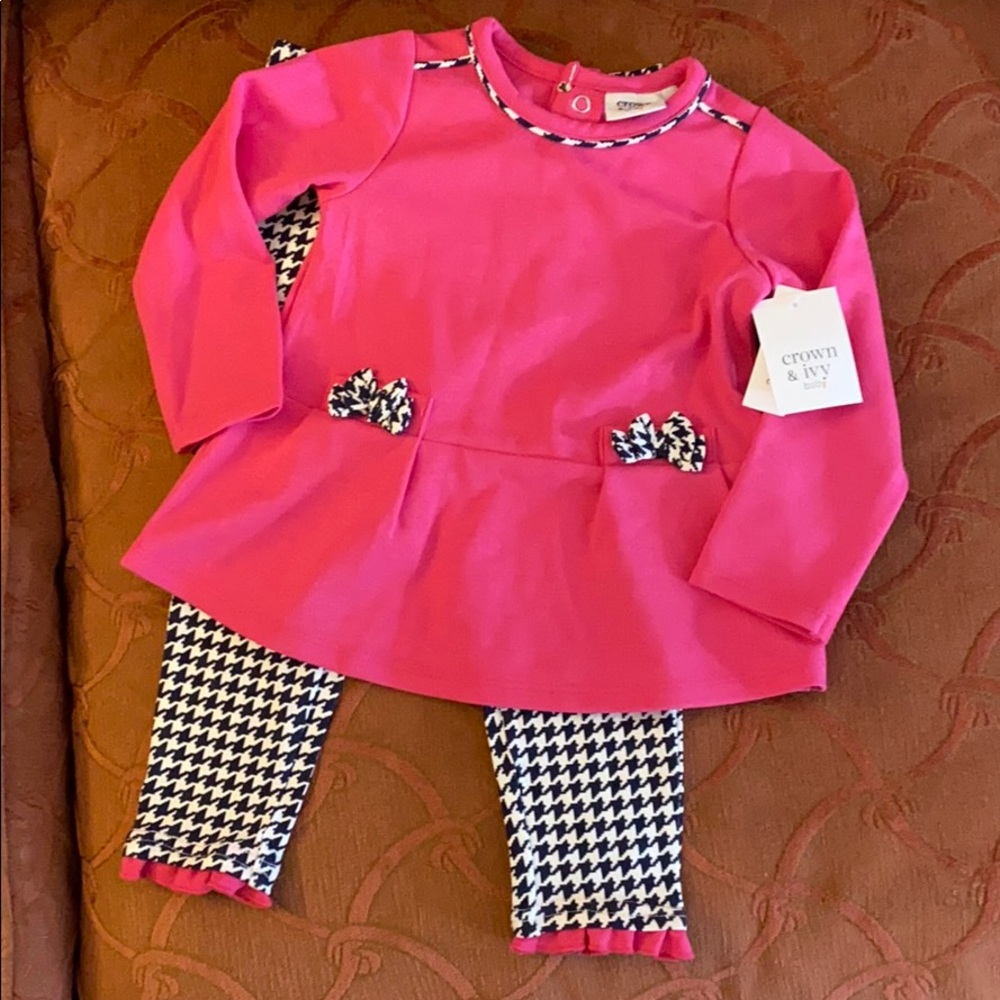 Crown & Ivy Houndstooth Set